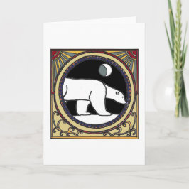 Cartão De Festividades Urso polar de Nouveau