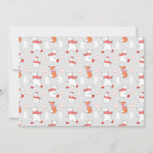 Urso Polar Raposa Boneco de Neve Padrão