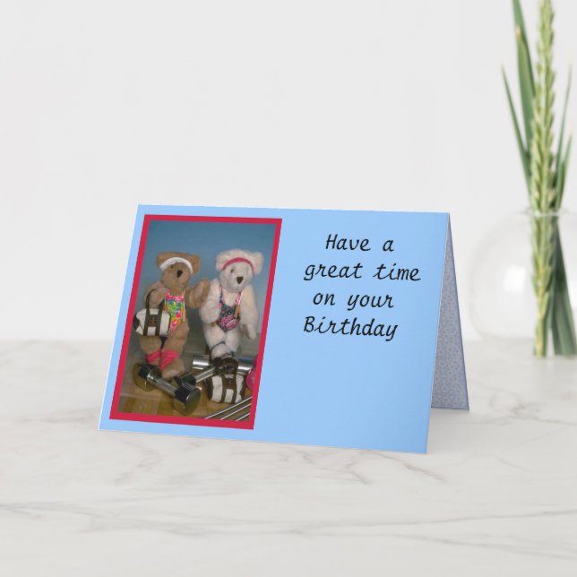 Cartão De Festividades Ursos da malhação (Frente)