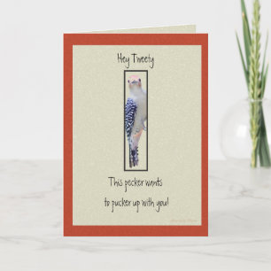 Cartão De Festividades V-Day: Este pica quer Pucker para cima