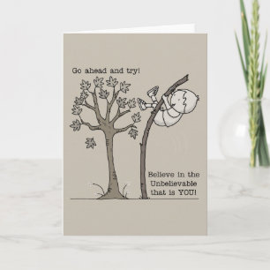 Cartão De Festividades Vá em frente e tente