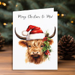 Cartão De Festividades Vaca festiva Fazenda Feliz Natal à Moo<br><div class="desc">Procurando uma maneira adorável e única de enviar seus Cartões de natal este ano? Não vejam mais do que as nossas vacas e os nossos cartões de Natal de vitelo! Com um design bonito e festivo, essas cartas são perfeitas para amantes de vacas, países e entusiastas ocidentais. Cada carta apresenta...</div>