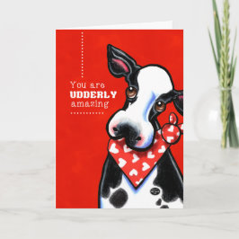 Cartão De Festividades Vaca surpreendente do querido de Udderly