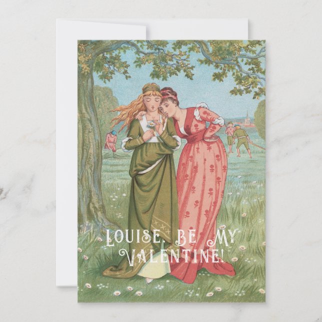 Cartão De Festividades Valentine (1876)  (Frente)