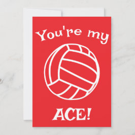 Cartão De Festividades Valentine de Sala de Aula do Ace de Volei Infantil