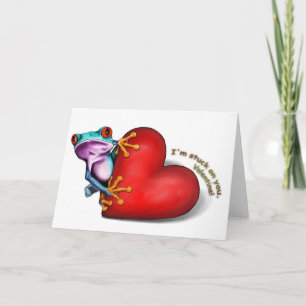 Cartão De Festividades valentine frog card