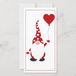 Cartão De Festividades Valentine Gnomo Fofo