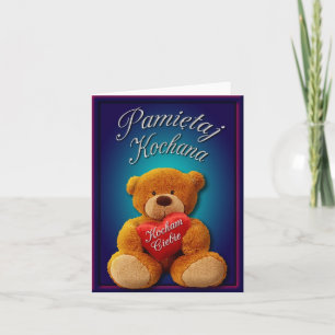 Cartão De Festividades Valentine Notecard in Polish