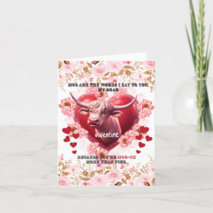 Cartão De Festividades Valentine O que eu tenho a dizer é moo