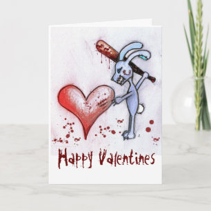 Cartão De Festividades Valentine Rabbit Card (White)