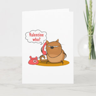 Cartão De Festividades Valentine Who?
