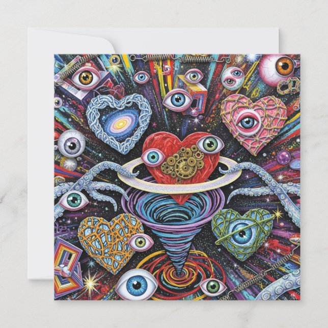 Cartão De Festividades Valentines Day Card by Obso 4 Pixlyne (Frente)