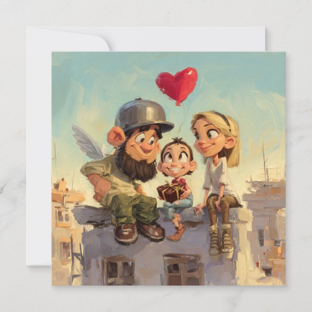 Cartão De Festividades Valentines Day Card by Roombirth 1 Pixlyne (Frente)