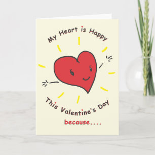 Cartão De Festividades Valentine's Day Card for Dad