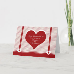 Cartão De Festividades Valentine's Day for Daughter and Family Card