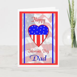 Cartão De Festividades Valentine's Day For Military Dad Card