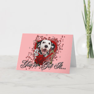 Cartão De Festividades Valentines - Key to My Heart - Dalmatian