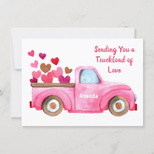 Cartão De Festividades Valentine's Sending You Love Personalized Name