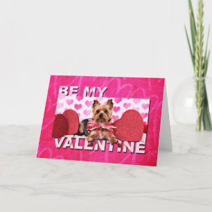 Cartão De Festividades Valentines - Yorkie - Pixie