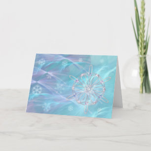 Cartão De Festividades Valsa da Placa Snowflakes