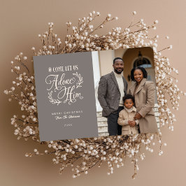 Cartão De Festividades Vamos Adorar O Natal Religioso