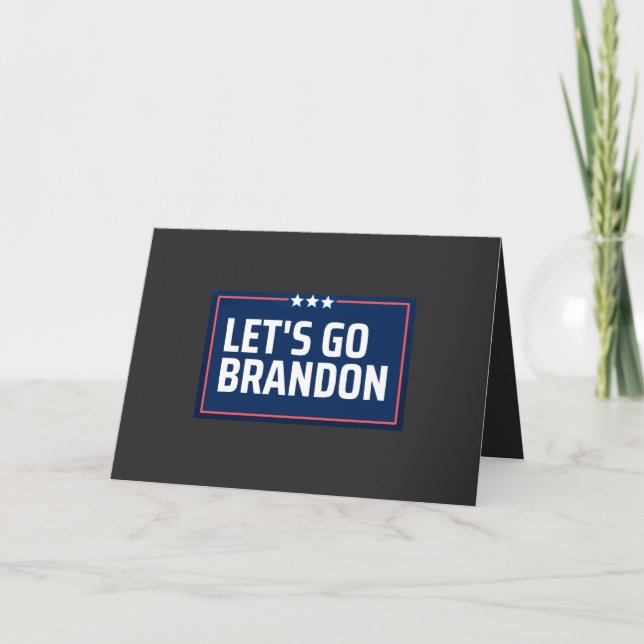 Cartão De Festividades Vamos Brandon (Frente)