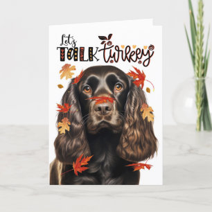 Cartão De Festividades Vamos de Chocolate de Ação de Graças na Turquia