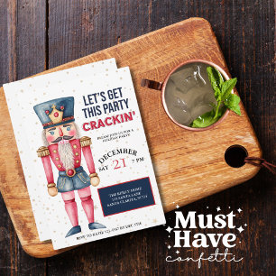 Cartão De Festividades Vamos de Noz-de-Natal Traga esta festa