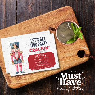 Cartão De Festividades Vamos de Noz-de-Natal Traga esta festa