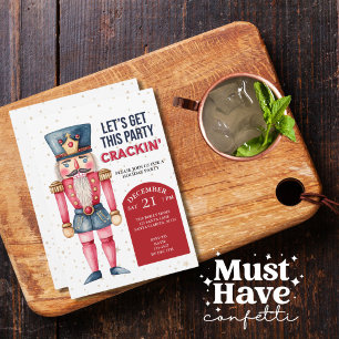 Cartão De Festividades Vamos de Noz-de-Natal Traga esta festa