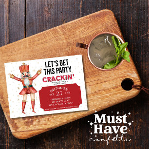 Cartão De Festividades Vamos de Noz-de-Natal Traga esta festa