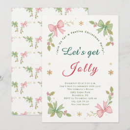 Cartão De Festividades Vamos Festa de Natal Whimsso Jolly