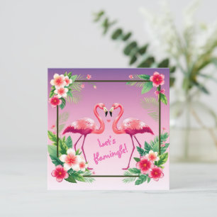 Cartão De Festividades Vamos Flamingle Namorados's Day