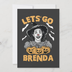 Cartão De Festividades Vamos Go Brenda Spooky Halloween Kamala Harris