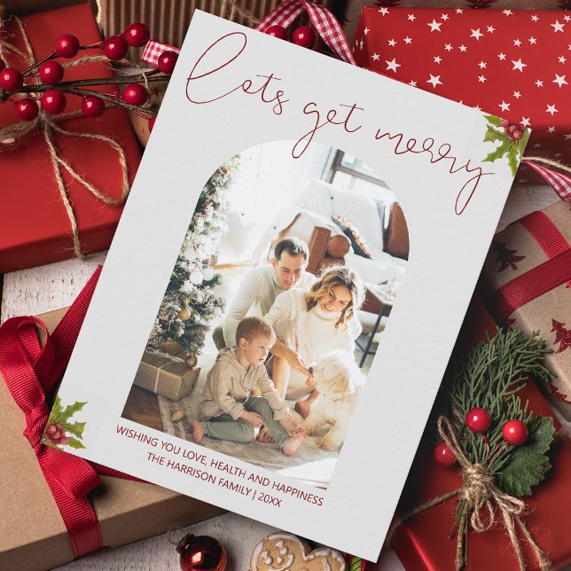 Cartão De Festividades Vamos Obter Feliz | Feriado de Natal em Arranque (Criador carregado)