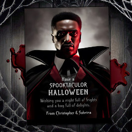 Cartão De Festividades Vampiro Spookire Dracula Halloween Saudação