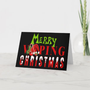 Cartão De Festividades VAPE Feliz Vaping Natal
