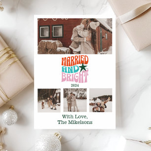 Cartão De Festividades Várias Fotografias de Natal Casadas e Brilhantes