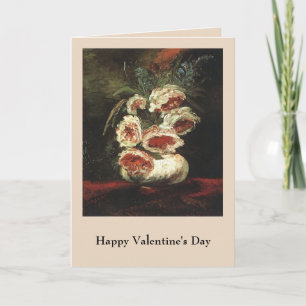 Cartão De Festividades Vase with Peonies by Vincent van Gogh