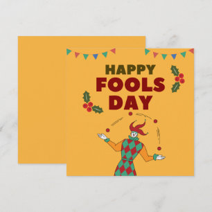 Cartão De Festividades Vaso de Cerâmica do Bobo da Corte fazendo Malabari