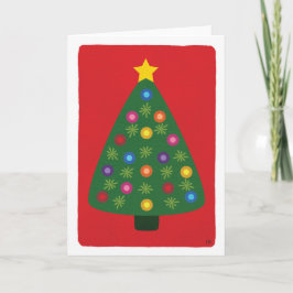 Cartão De Festividades Vazio da Árvore de Natal