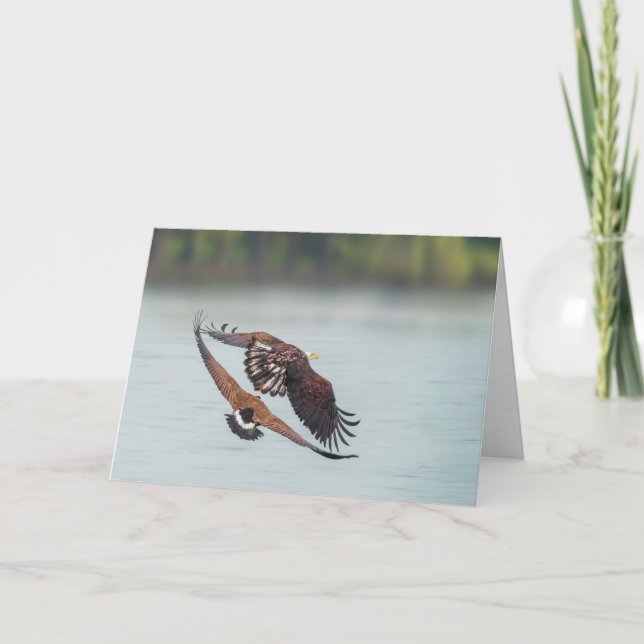 Cartão De Festividades Vazio da Vida Selvagem Balda e Ganso (Frente)