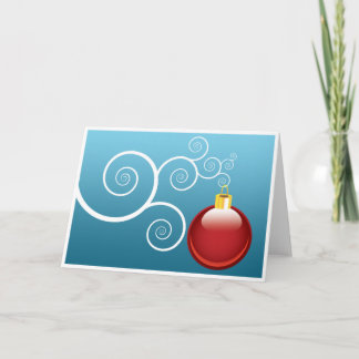 Cartão De Festividades Vazio Elegante do Rico do enfeites de natal