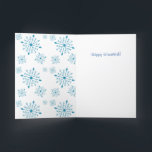 Cartão De Festividades Vazio Hanukkah de 5" X 7"<br><div class="desc">Cartão Hanukkah azul e branco - vazio - 5" X 7". Transfira este design para qualquer produto que quiser.</div>