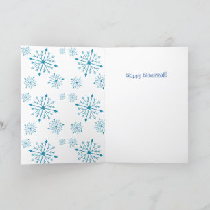 Cartão De Festividades Vazio Hanukkah de 5" X 7"