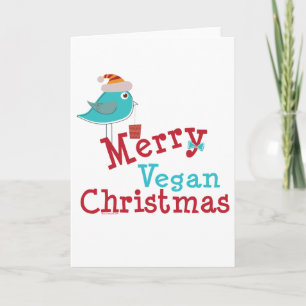 Cartão De Festividades Vegan Christmas