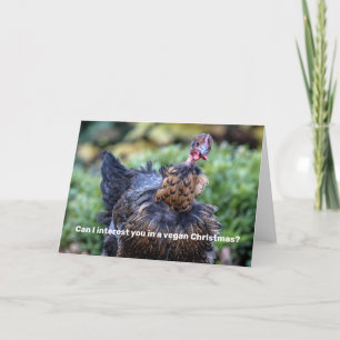 Cartão De Festividades Vegan Natal