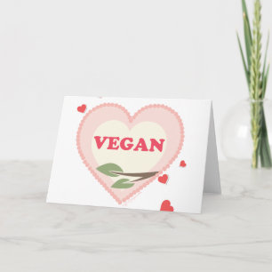 Cartão De Festividades Vegan Valentines Day