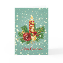 Vela De Natal Bonita E Faíscas