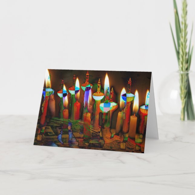 Cartão De Festividades Velas (Frente)